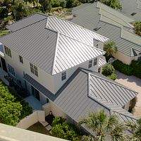 .040 Aluminum 1.5" Mechanical Seam Slate Gray  by Total Roofing System The Metal Roof Experts