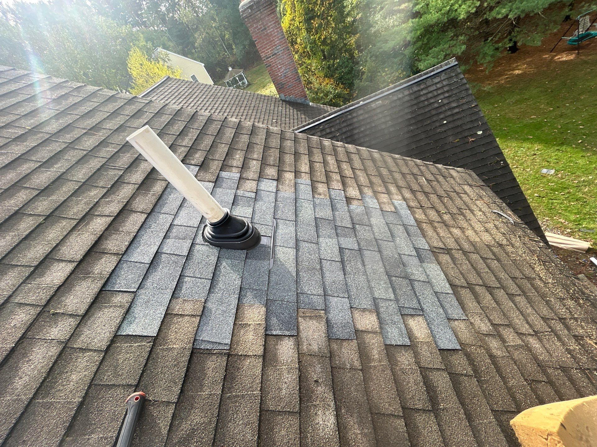 Pipe Boot Leak Repair & Gutter Replacement | Littleton, MA by Mighty Dog Roofing of Greater Middlesex County