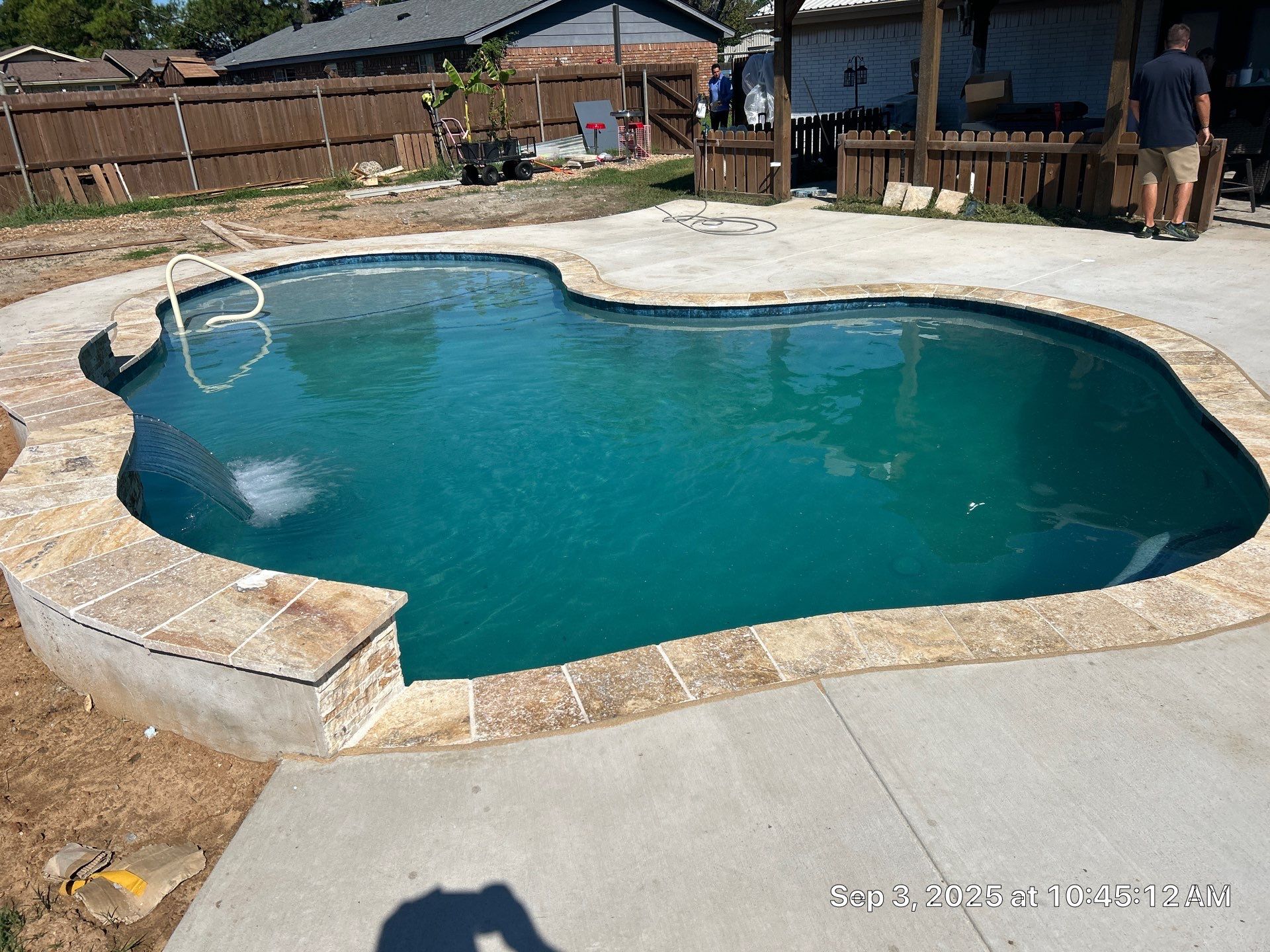 Classic Freeform Pool with Flagstone Coping by Pinnacle Pools and Spas - DFW
