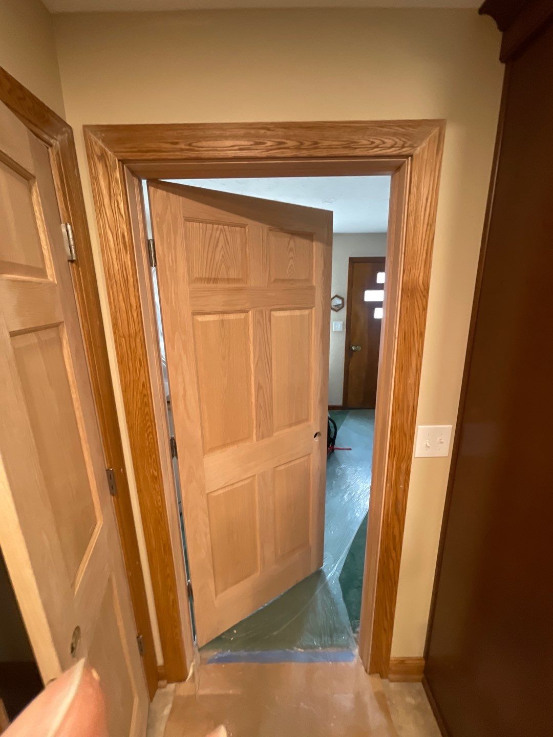 Door Staining using Minwax Stain by Callaway Contracting LLC