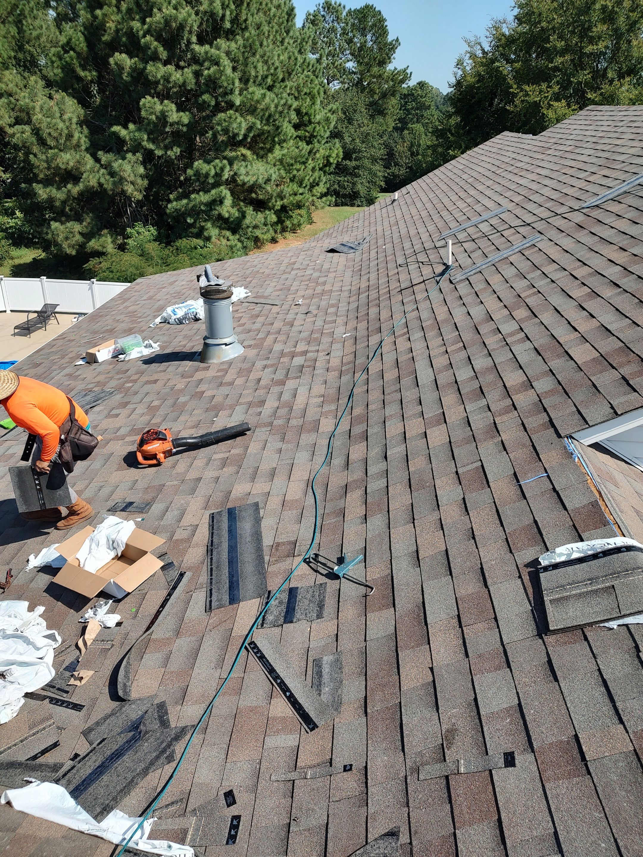 Residential Roofing Repair using Malarkey Highlander: Natural Wood by Hostetler Roofing