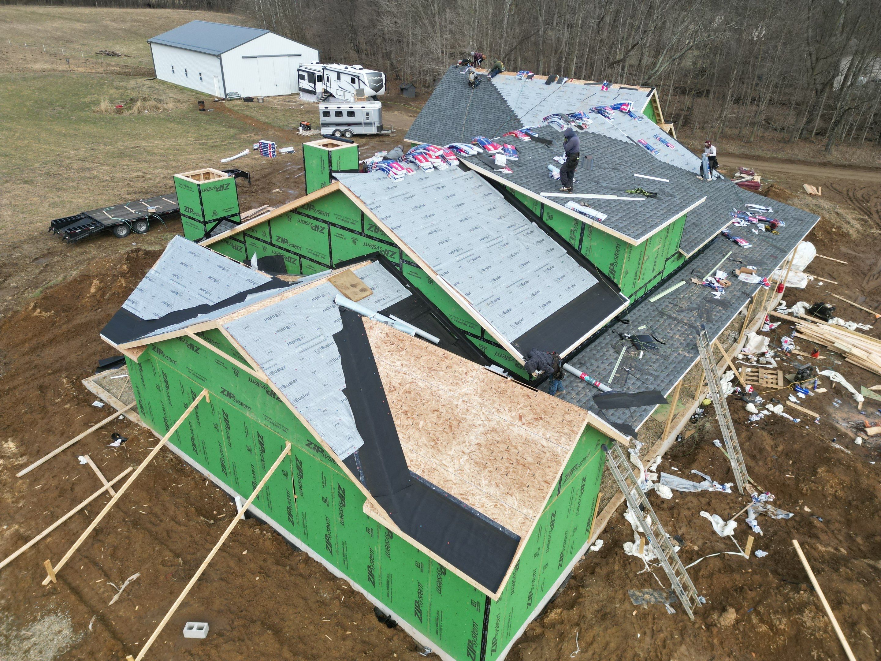 Residential Roofing Installation using Timberline HDZ Shingles - Williamsburg Slate by RoofX 