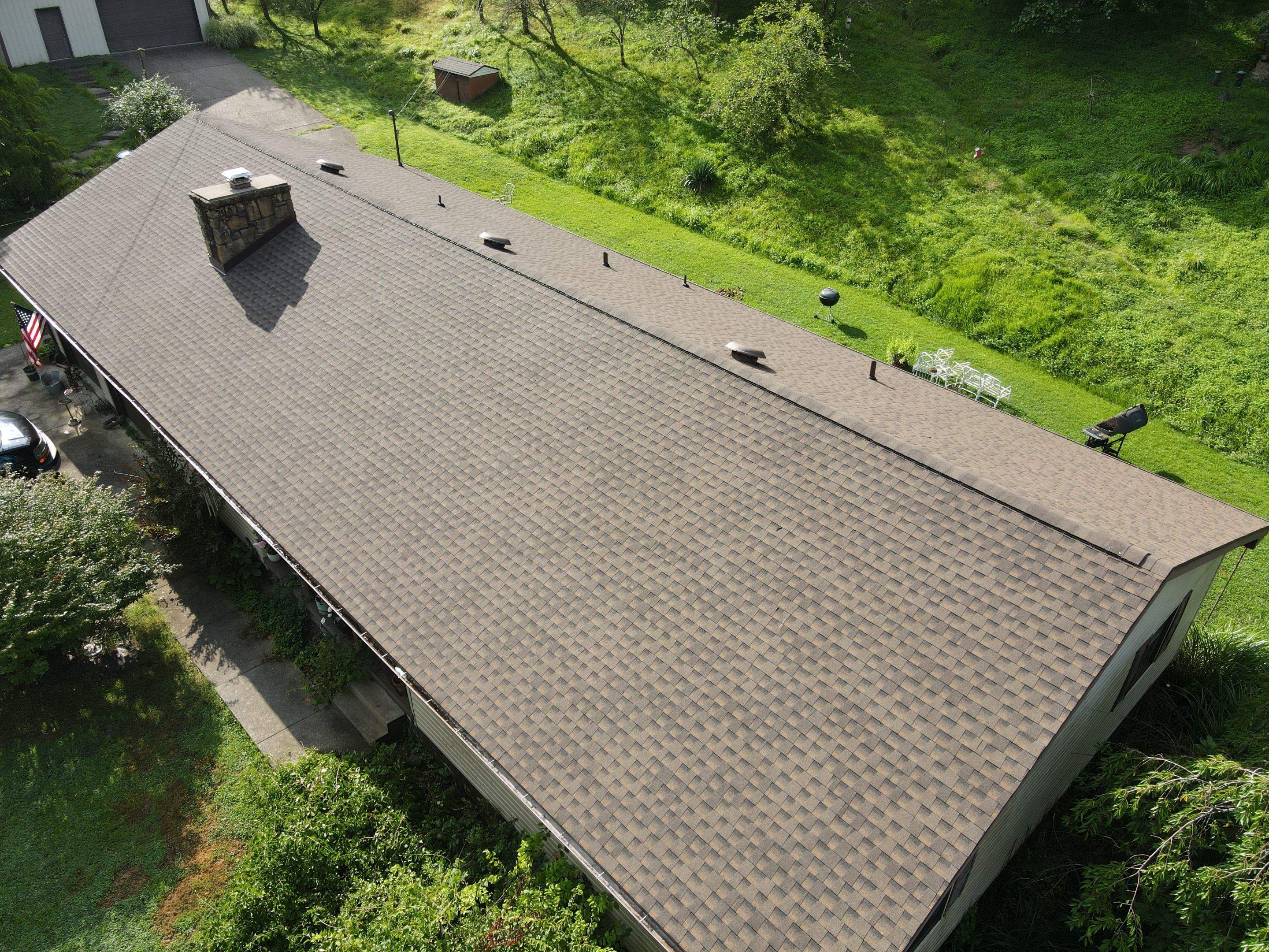 Residential Roofing Installation using GAF Timberline HDZ Barkwood by Rainstoppers Roofing