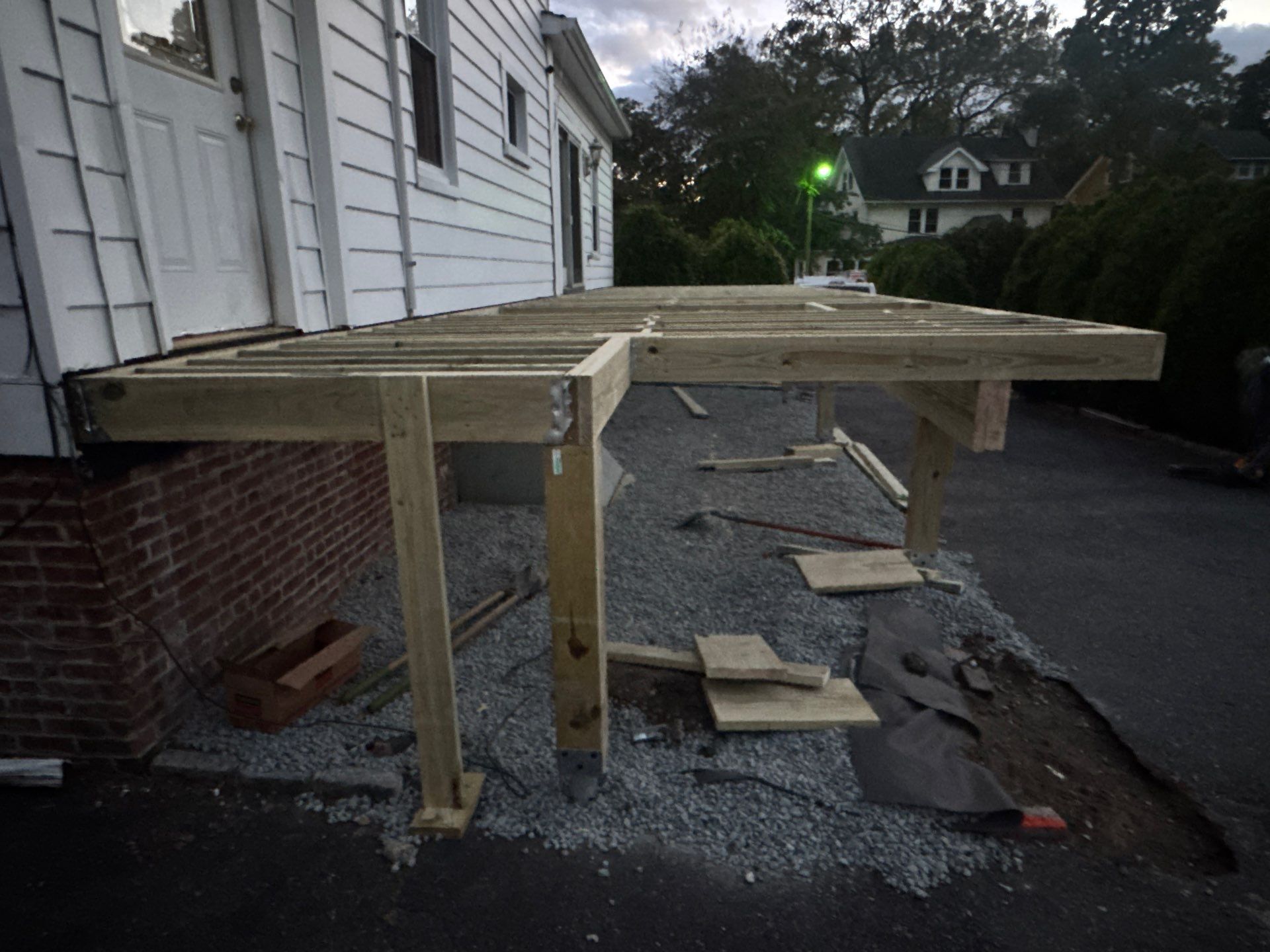 new deck with cable rails in Montclair NJ by deck guardian