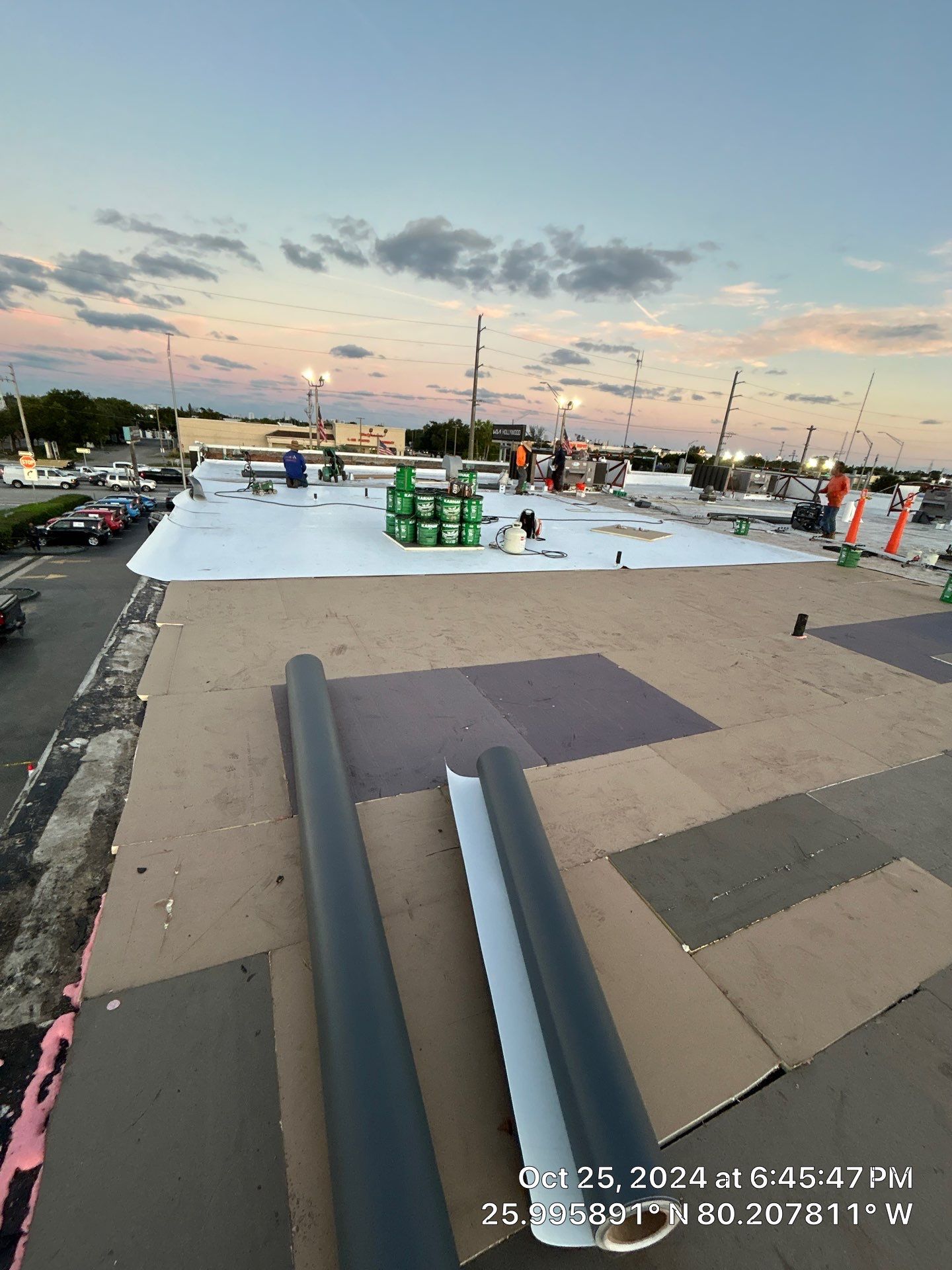 COMMERCIAL REROOF GAF TPO EVERGUARD 60 MIL SMOOTH WITH 1-1/2" INSULATION by Earl W. Johnston Roofing