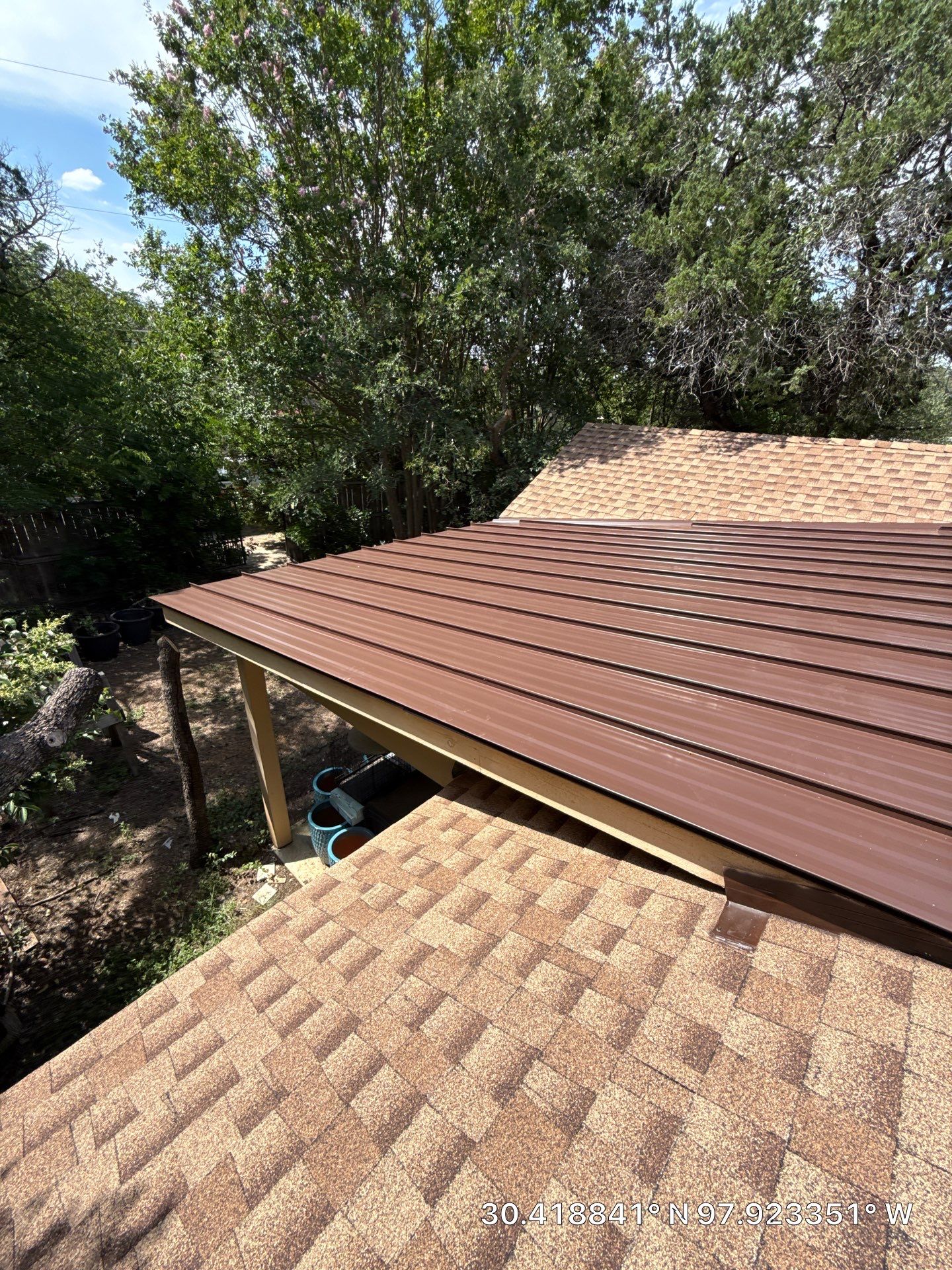 Residential Roof Replacement using GAF - HDZ - Shakewood by Action Exteriors Austin
