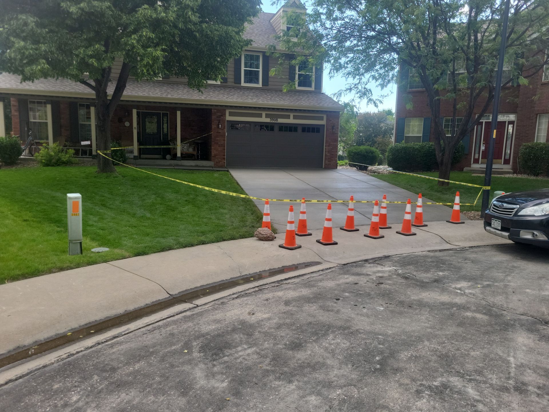 Driveway in Fort Collins by  Center Line Concrete