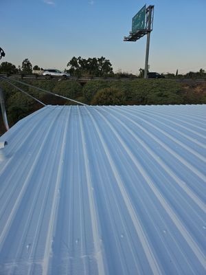 MR Roofing system (Metal Restoration System) using Conklin BenchPly system with PUMA top coat