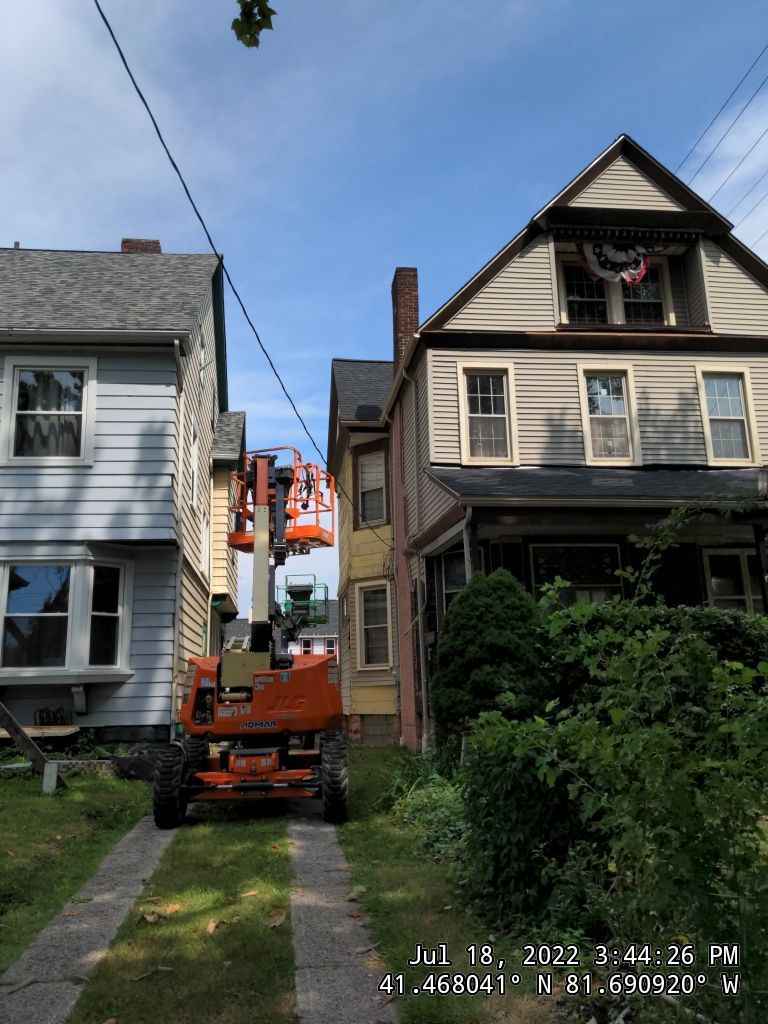 Fire damaged home in Tremont by Absolute Roofing and Construction