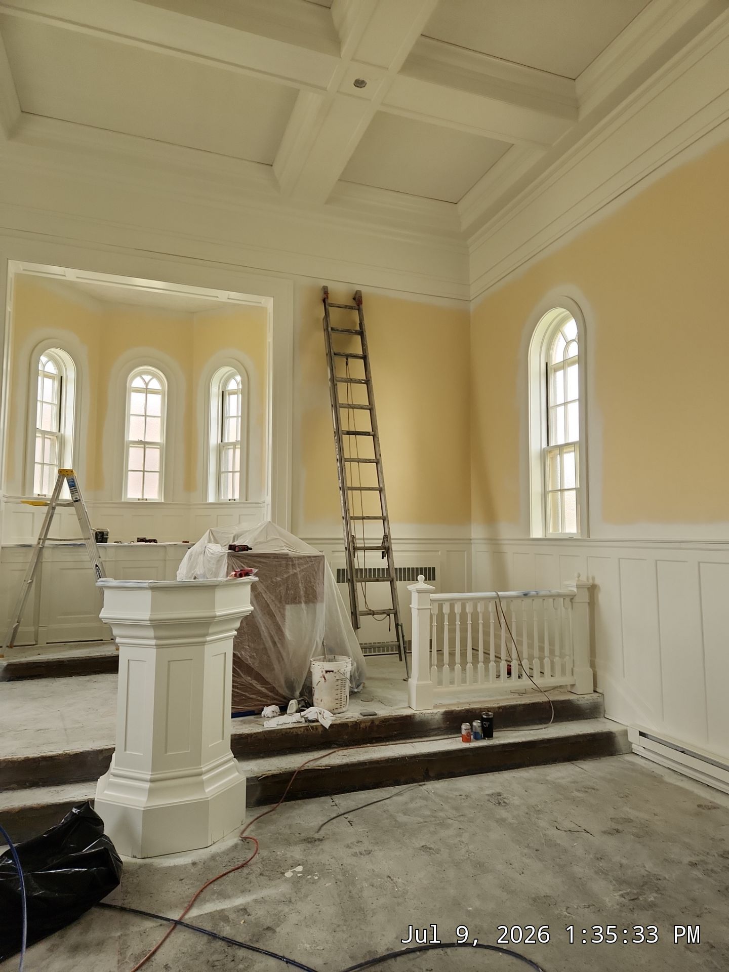 Interior Church Painting and Sanctuary Refresh in Sioux Falls by Select Painting, Coatings & Garage Cabinets