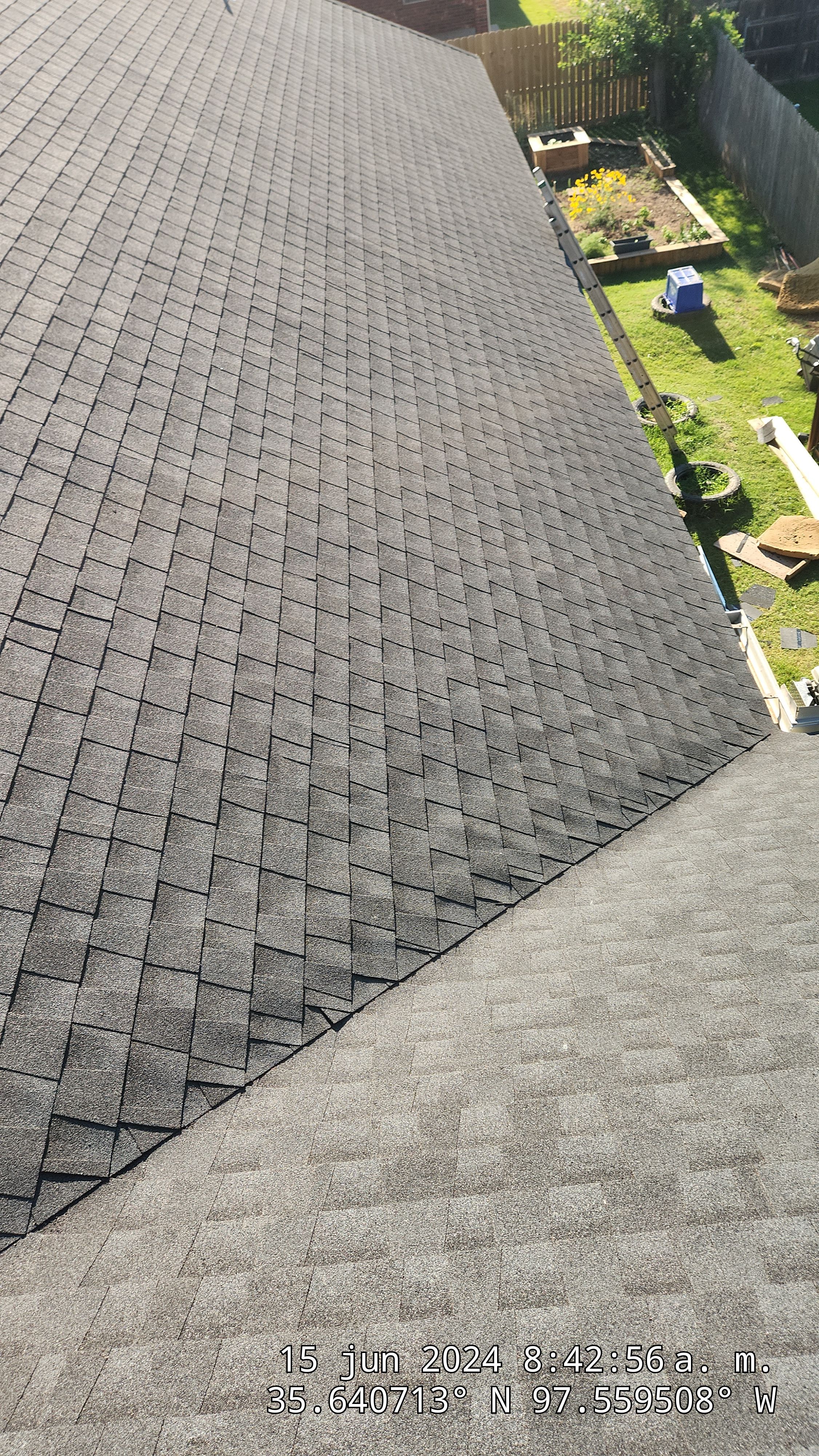 Reroof using GAF HDZ in Charcoal by Castillo Roofing