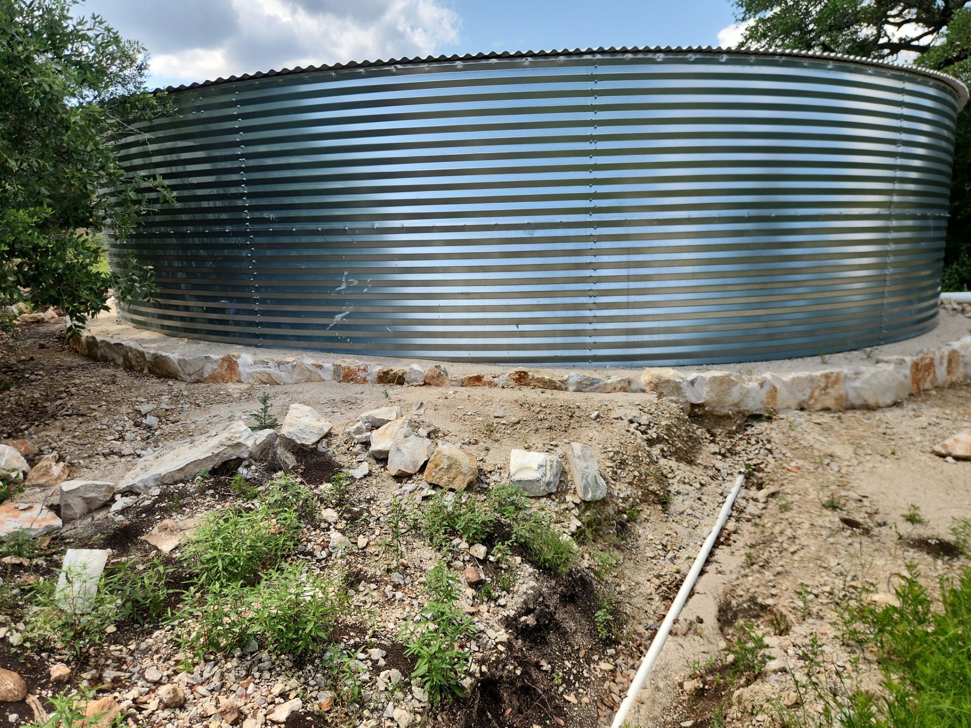 55.2K - Dome - Silver using Aqualine Tank - 3602D by Hill Country Rain Water