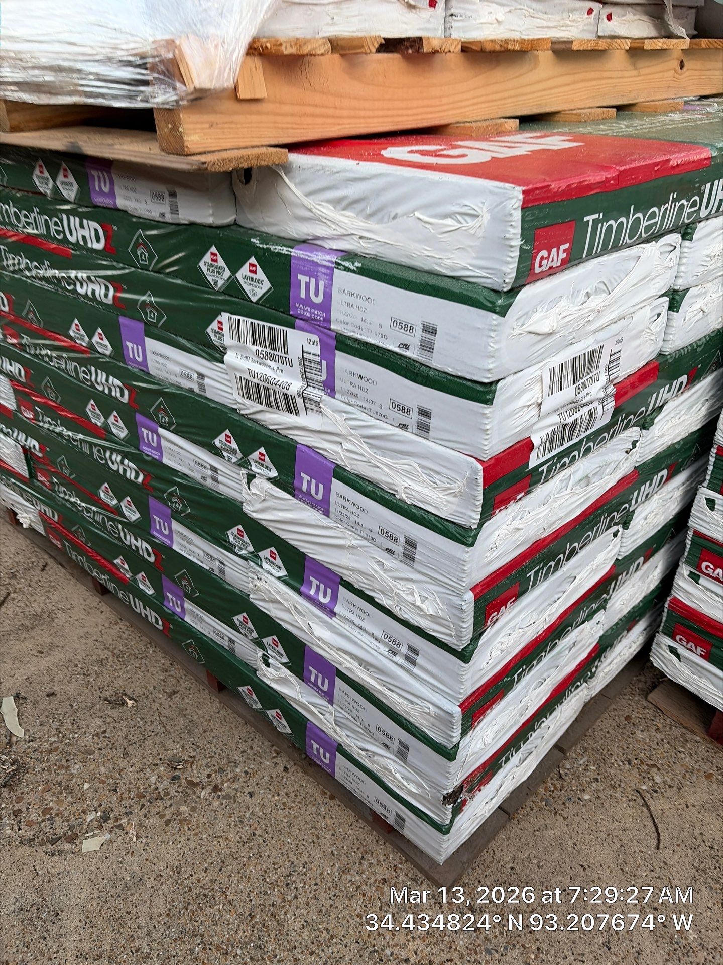 GAF Timberline UHDZ Shingle Roof Replacement and Decking Repair in Pearcy by Temple Roofing and Exteriors