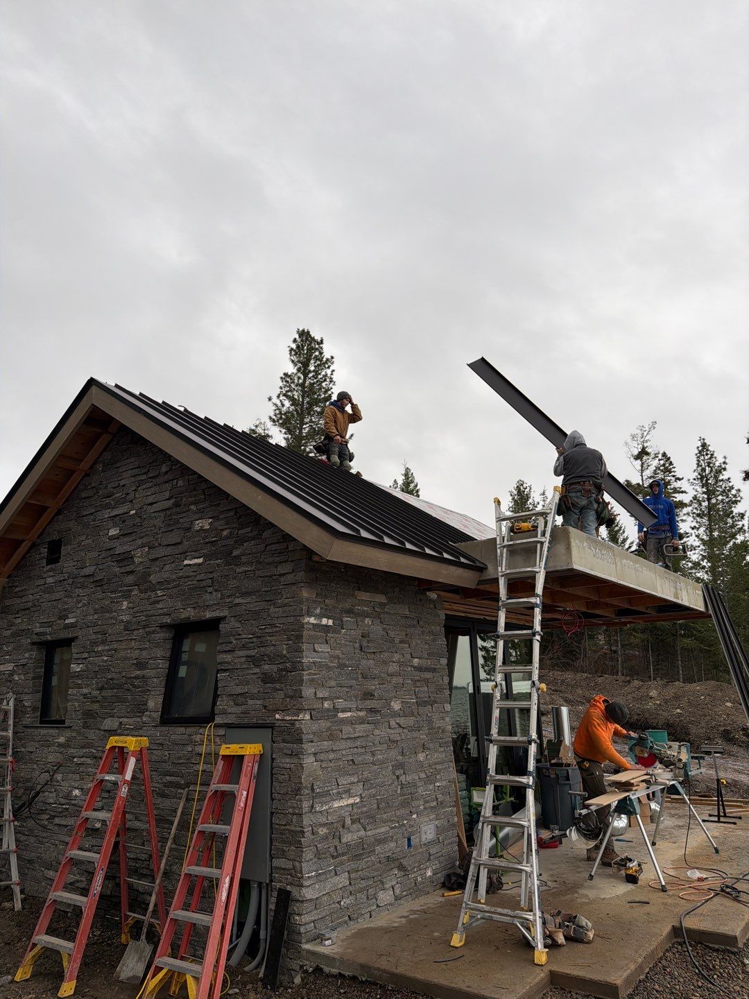 CMG ULG Mechanical Lock Standing Seam - Dark Bronze by Montana Roofing Solutions