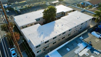 Silicone Membrane installation in LOMITA, CA.