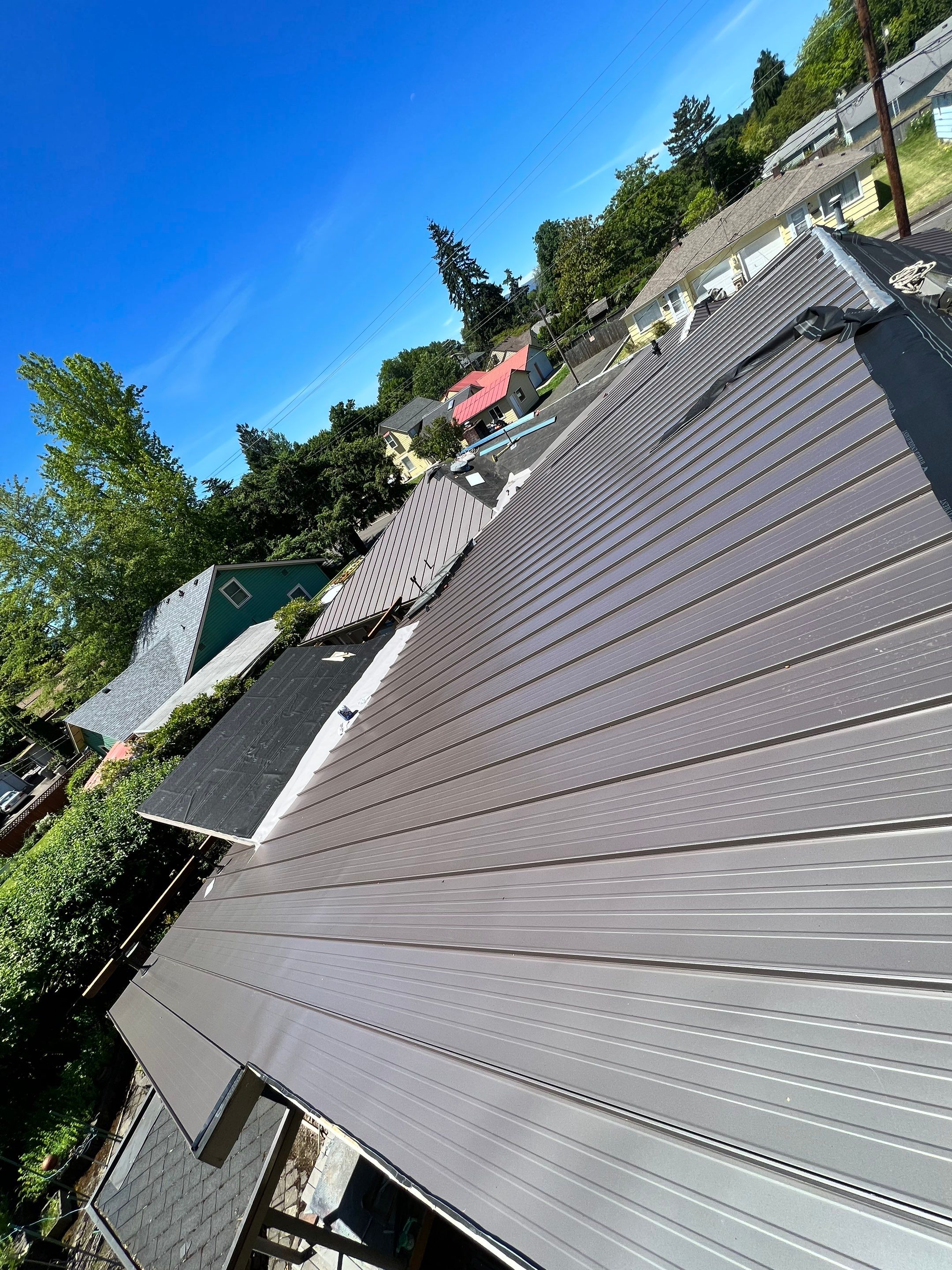 Taylor Metal Roof System Color: Vintage  by Orezona Building & Roofing Company, Inc.