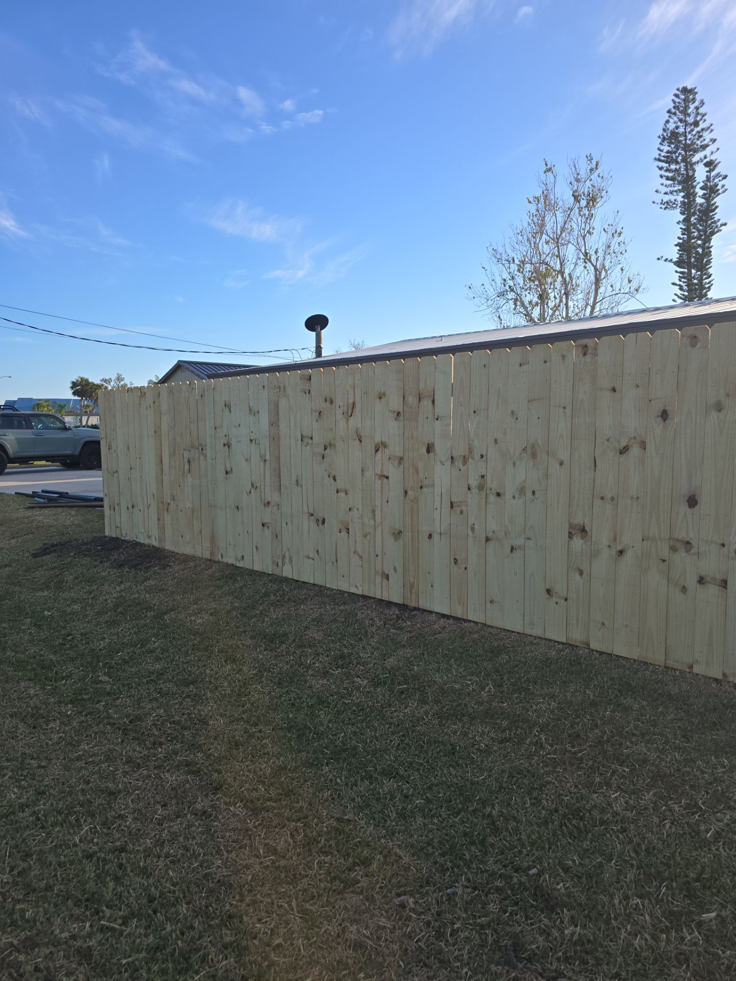 Wood and Chain Link Fence in Port Charlotte by True Fence LLC
