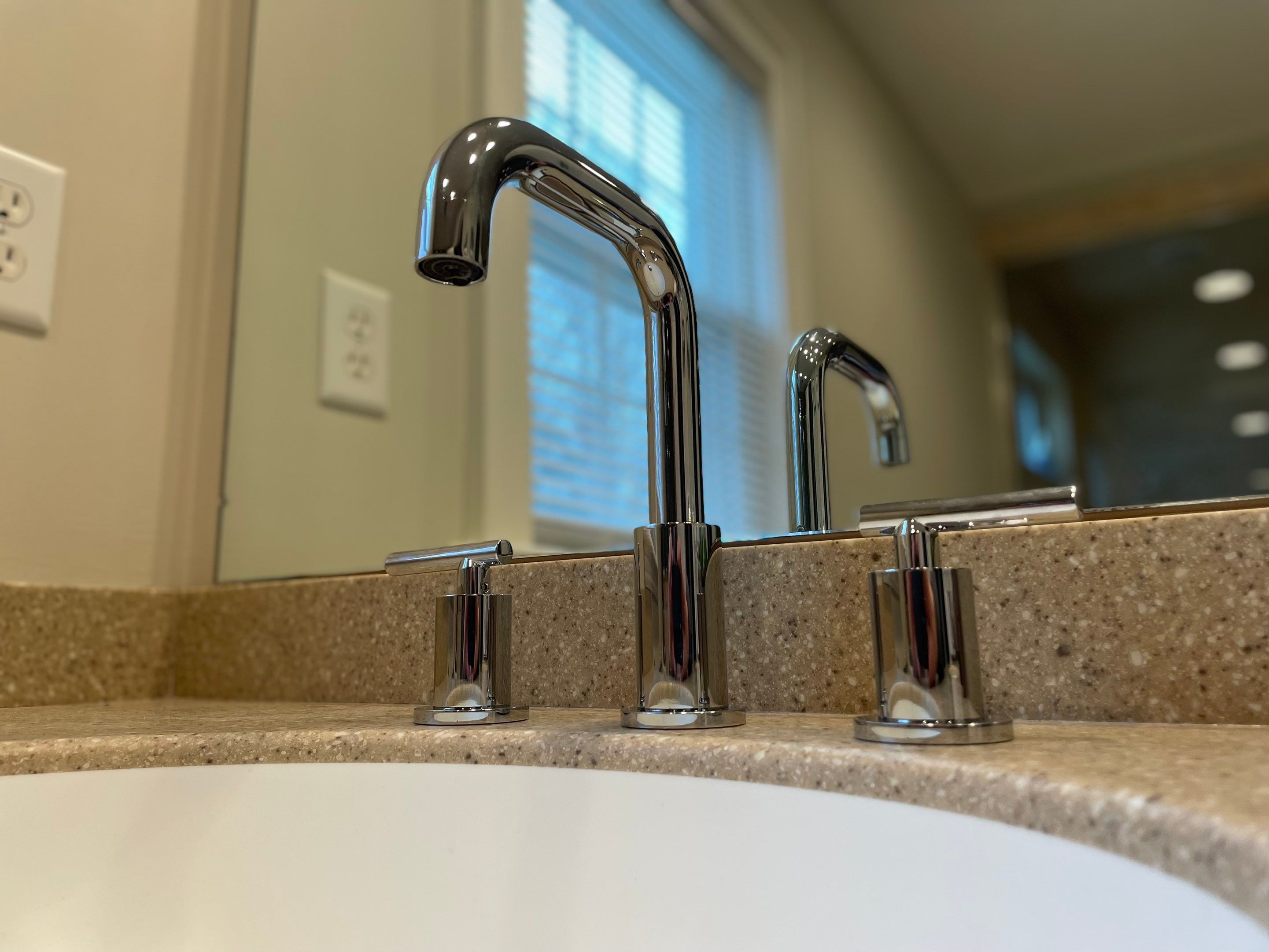 Bathroom Remodel using Customer Supplied Faucets by Stake Plumbing and Heating