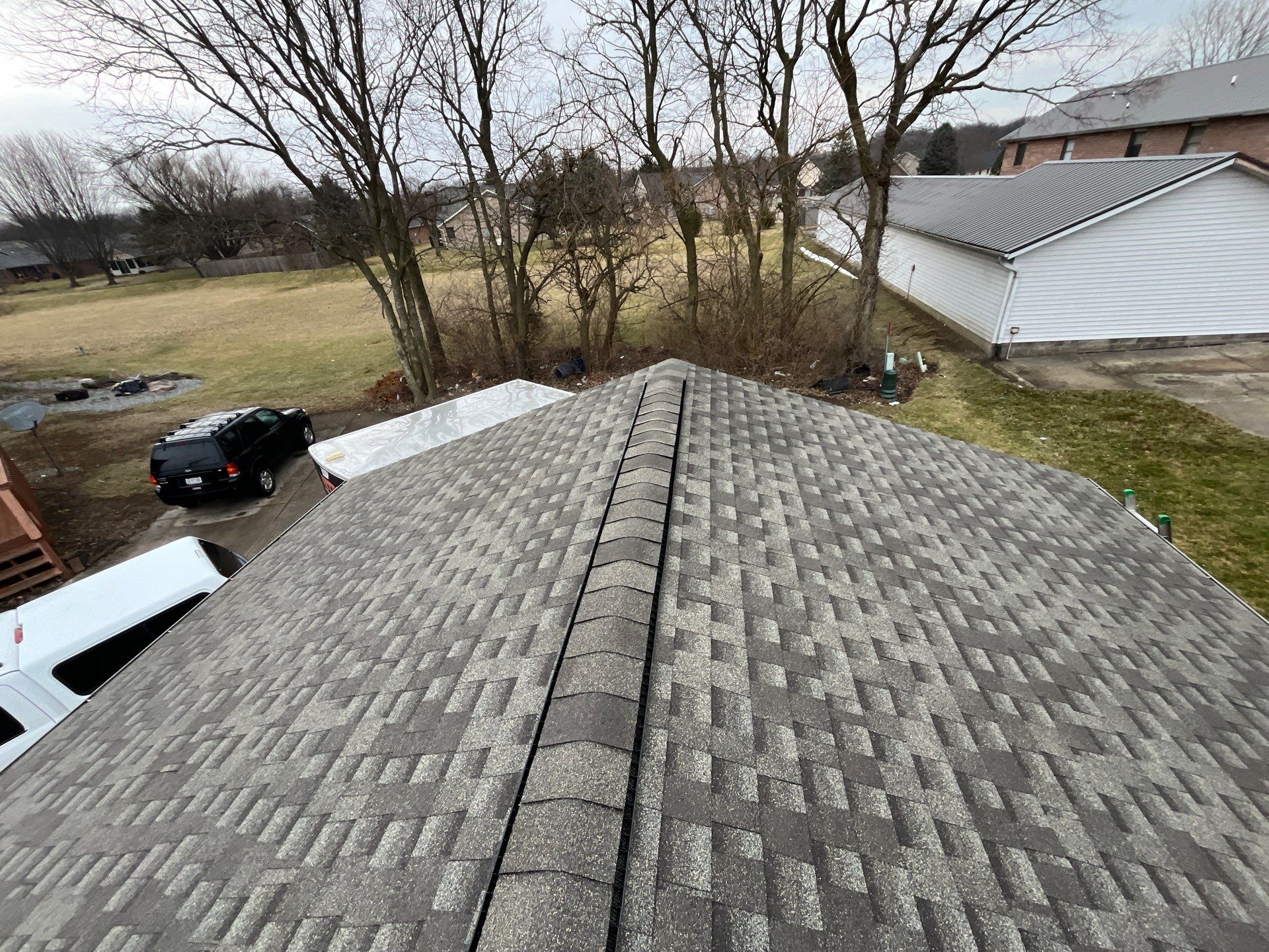 Residential Roofing Installation using GAF Timberline HDZ Weathered Wood by Nitro Roofing and Construction