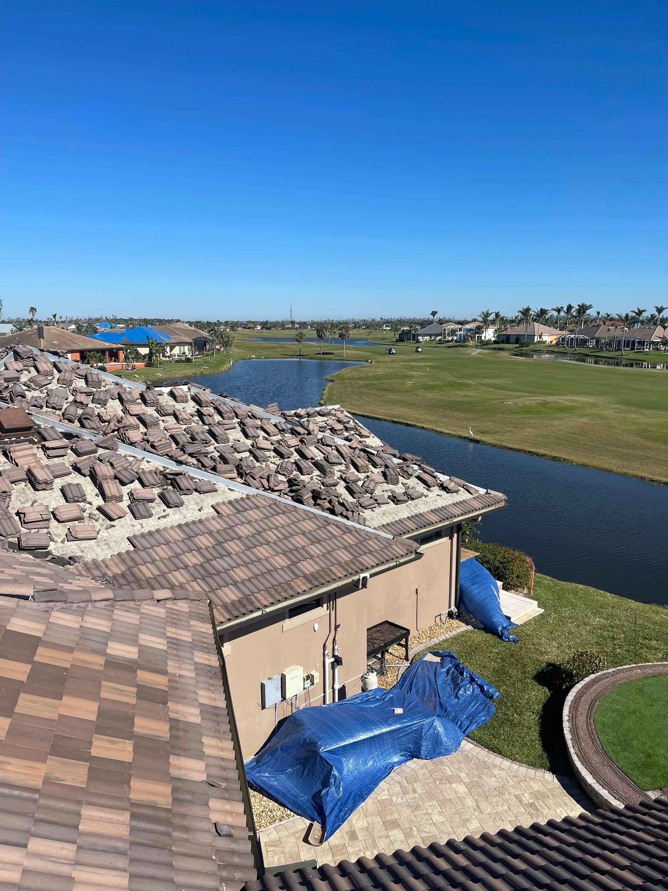 Residential Roofing Installation using Standing Seam Metal Roof in Cape Coral, FL by International Roofing