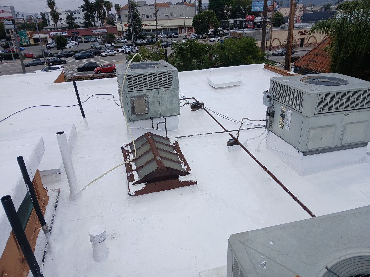 Silicone Coating Project in North Hollywood by Hull Brothers Roofing