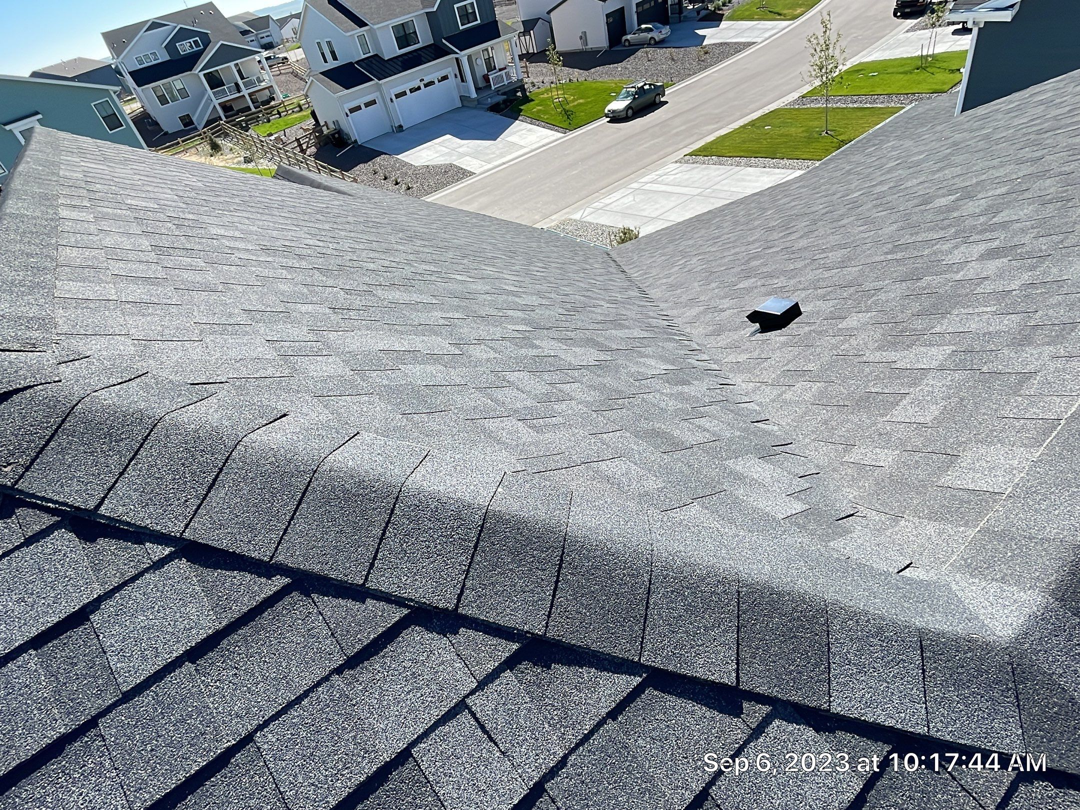 Residential Roofing Installation using Atlas Pinnacle Impact Black Shadow by Blue Peaks Roofing LLC 