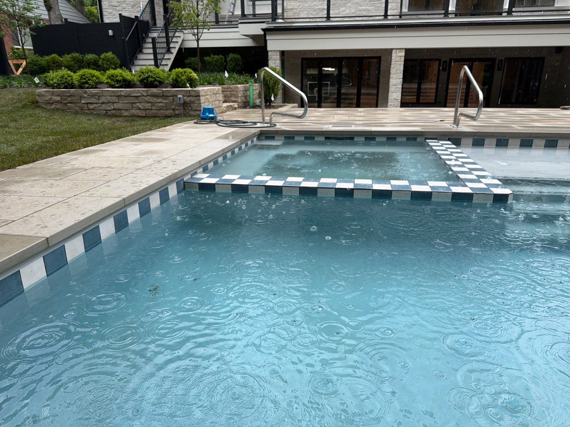 Platino Checkered Tile by North Shore Pool & Spa