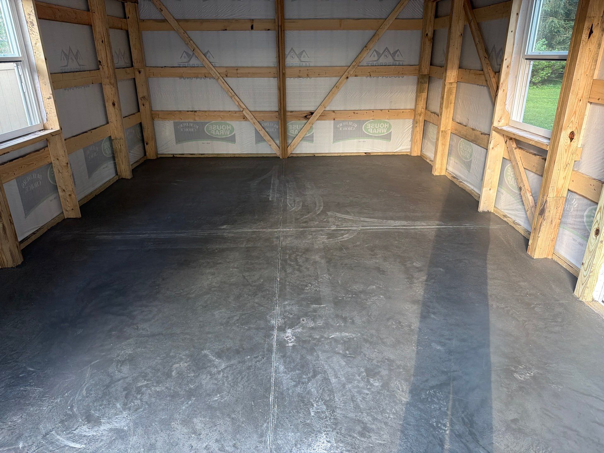 Custom Post Frame Storage Building Installation in Ames, Iowa by Graber Custom Structures