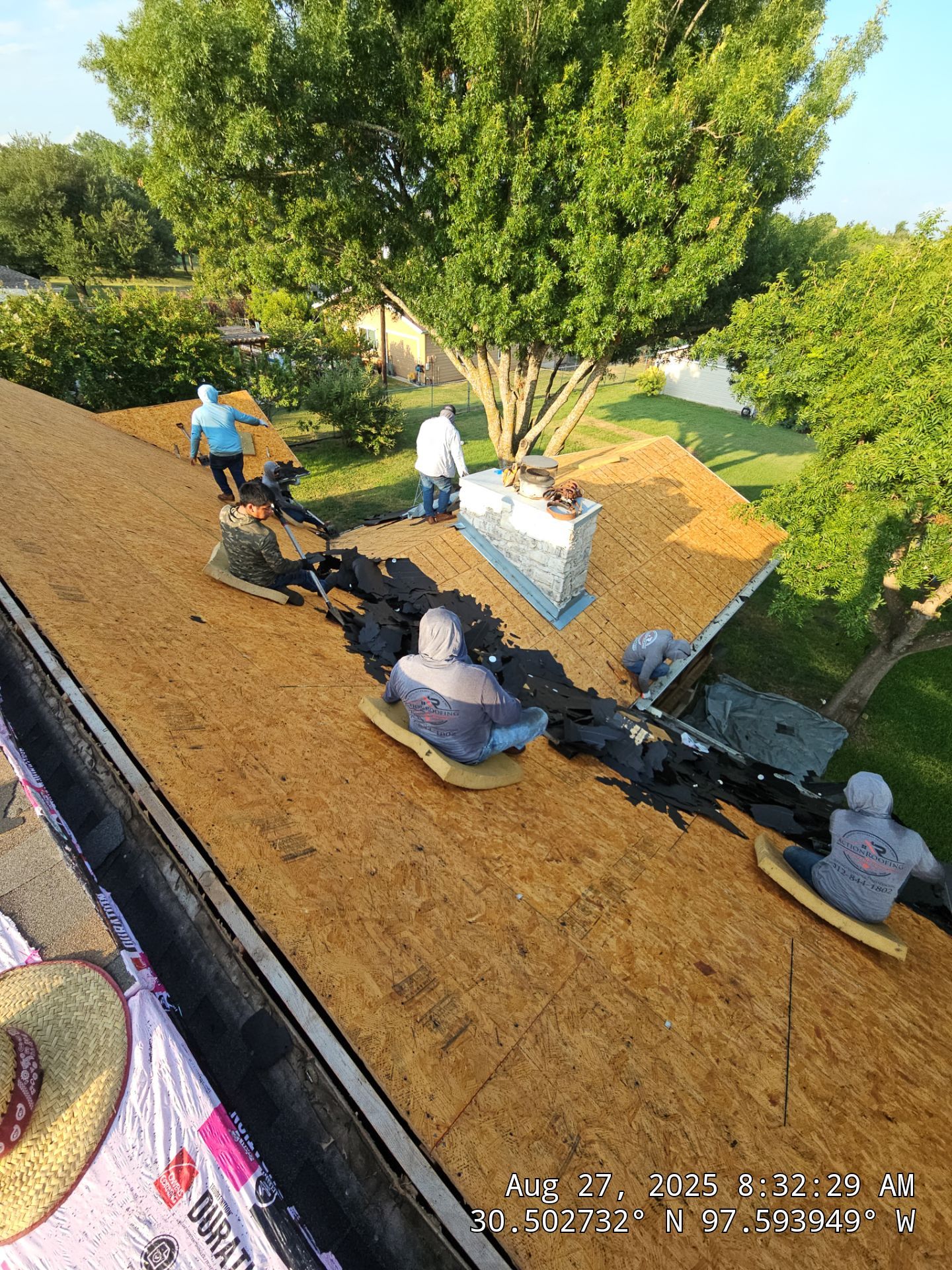 Replacement using Owens Corning - Duration - Teak by Action Exteriors Austin