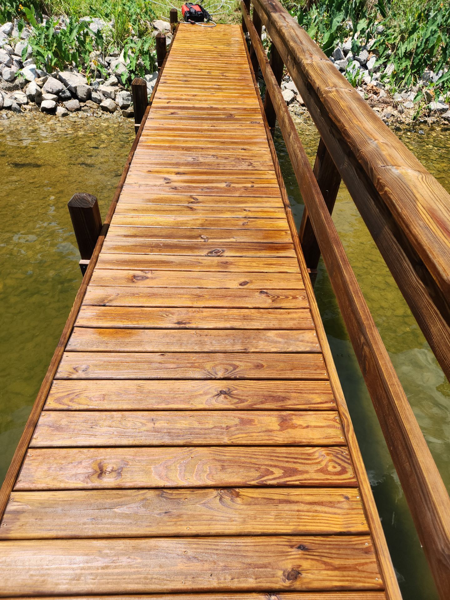 Dock using Wood Sealant by DuraSeal