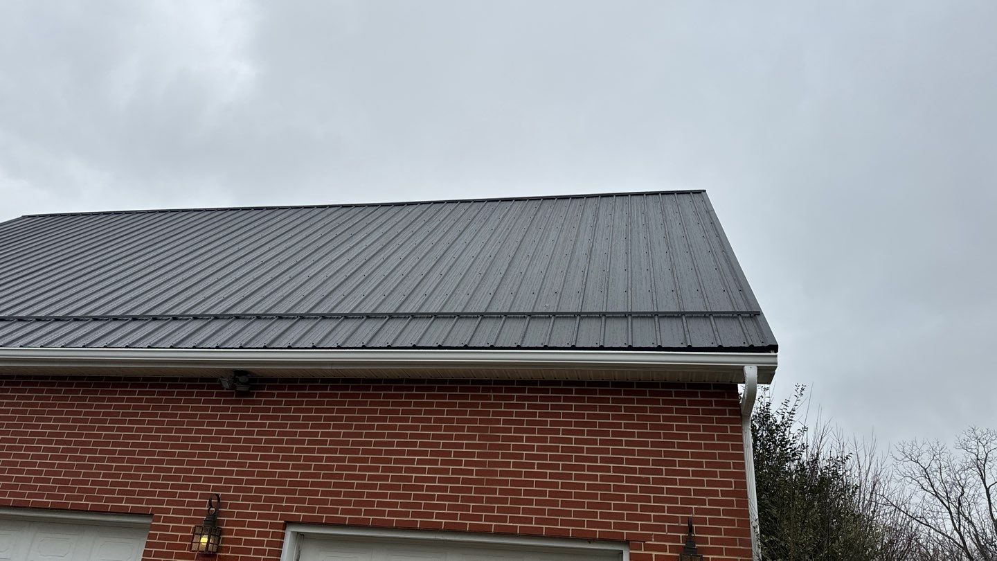 Residential Roofing Installation using Performance Panel Metal - Frost Black by RoofX 