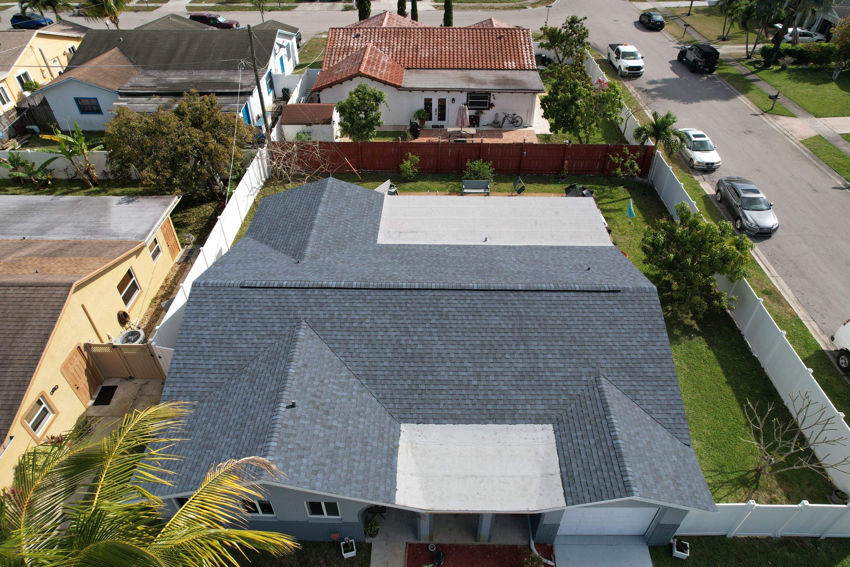 Shingles & Flat using CT Landmark Pro Ar Coastal Blue by Roofing Recovery