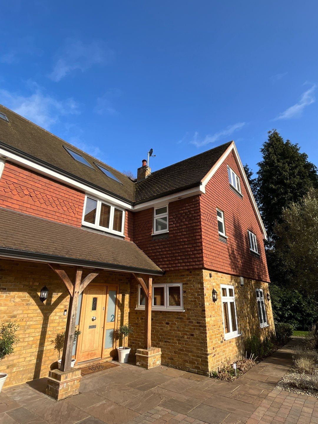 Exterior Clean - Roof - Patio using Honda 15lpm Low Pressure Washing Machine by Ges Exterior Cleaning ltd