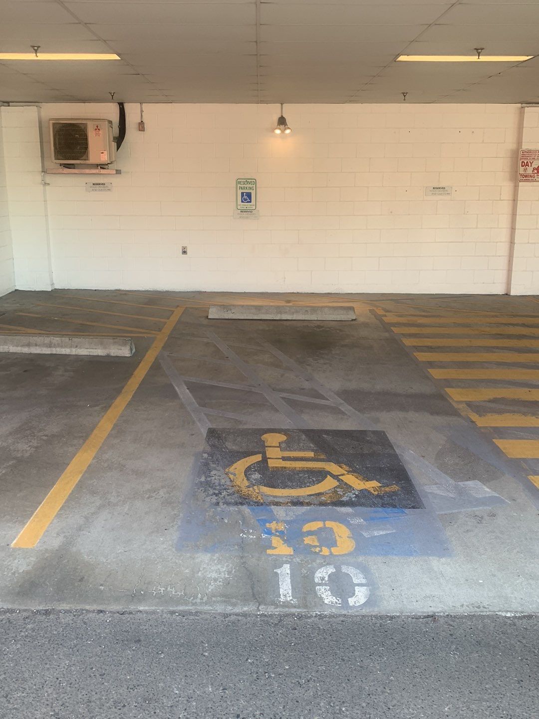 Striping work  by Jireh Asphalt & Concrete Inc 
