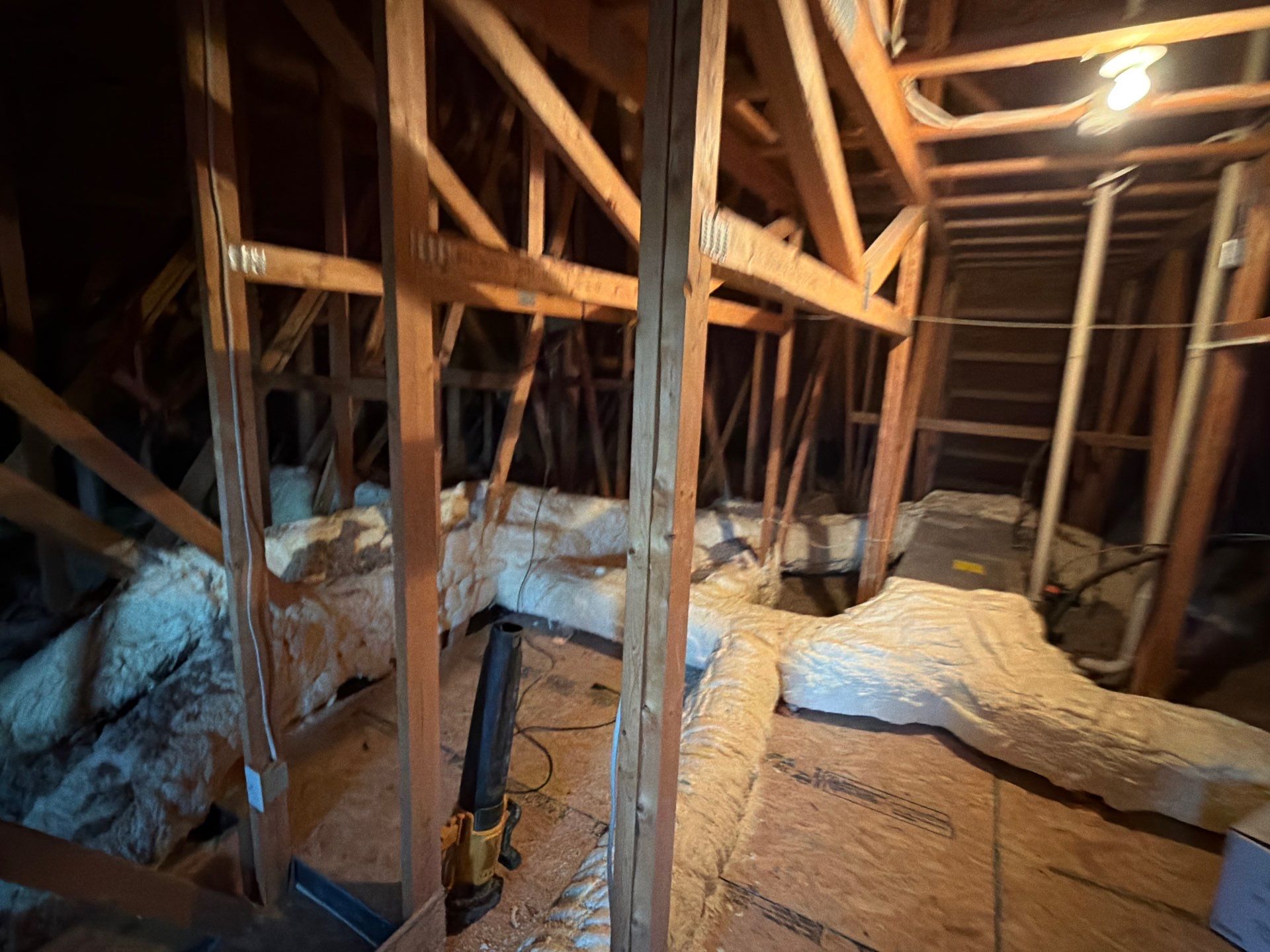 Sanitizing and Transforming a 2,100 sq ft Attic for a Better Home Performance by Home Environment Solutions