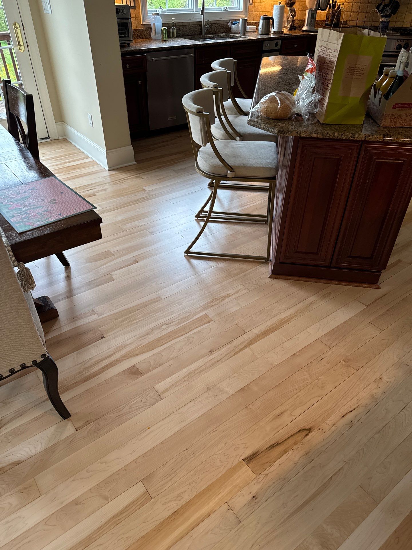 Prefinished Maple transformation by Ann Arbor Hardwoods 