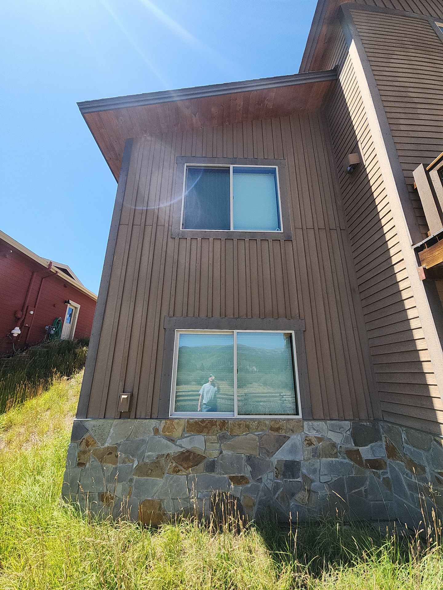 Exterior Painting Using Stain by Wheatley Creek Services