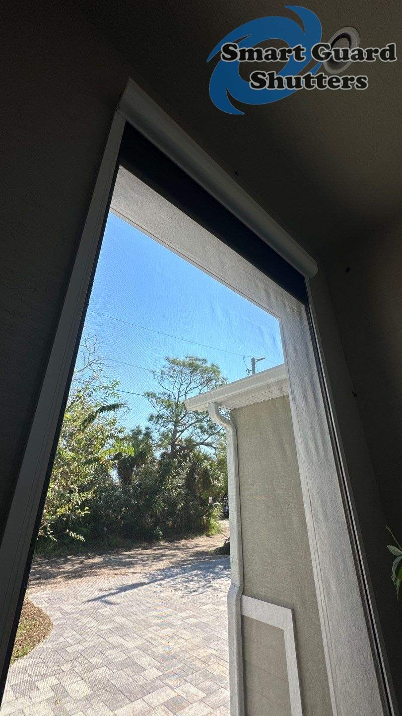 Retractable Bug Screen - Motorized by Smart Guard Shutters