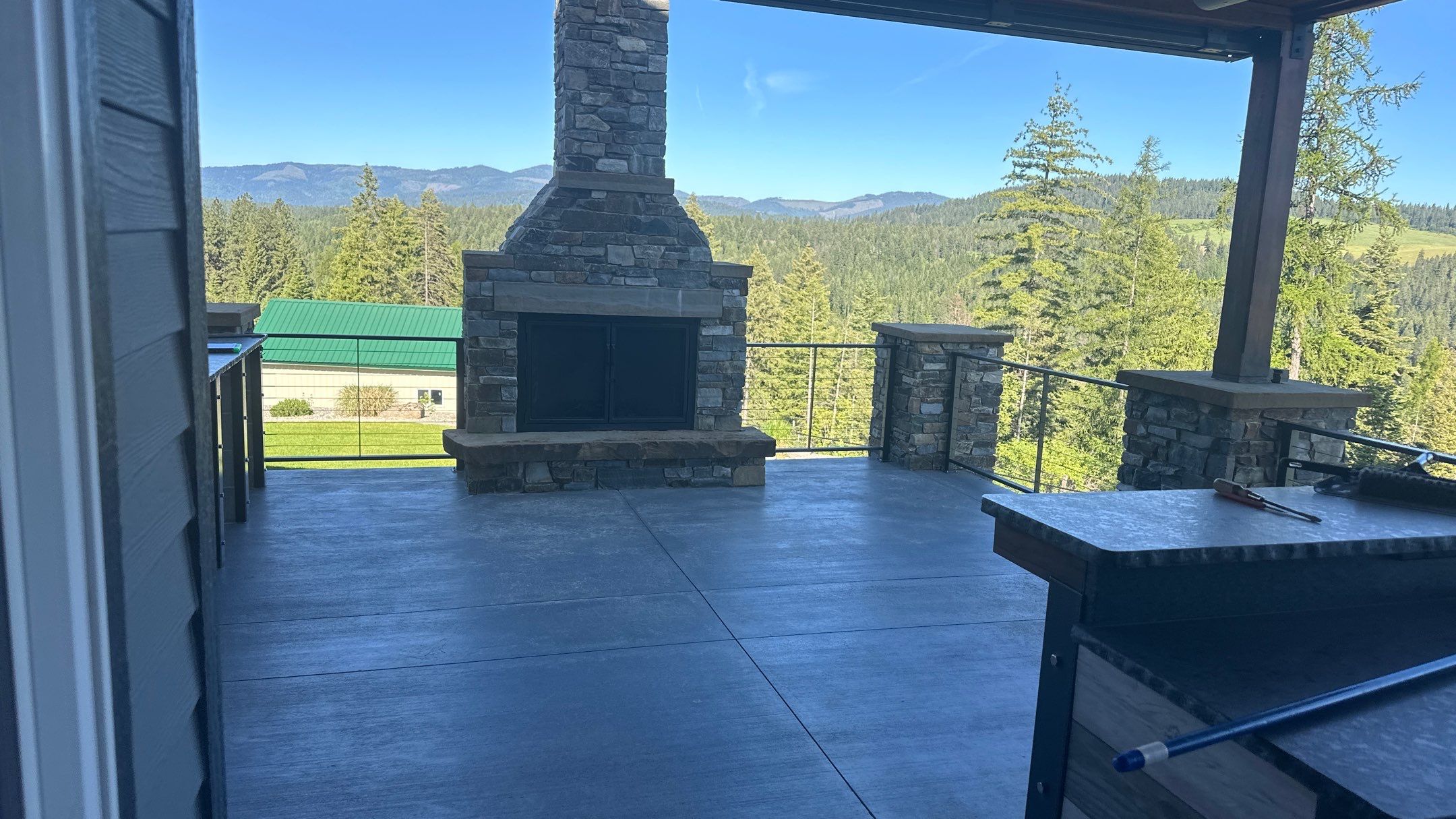Patio Transformation using Moonstone by Croc Coatings, LLC
