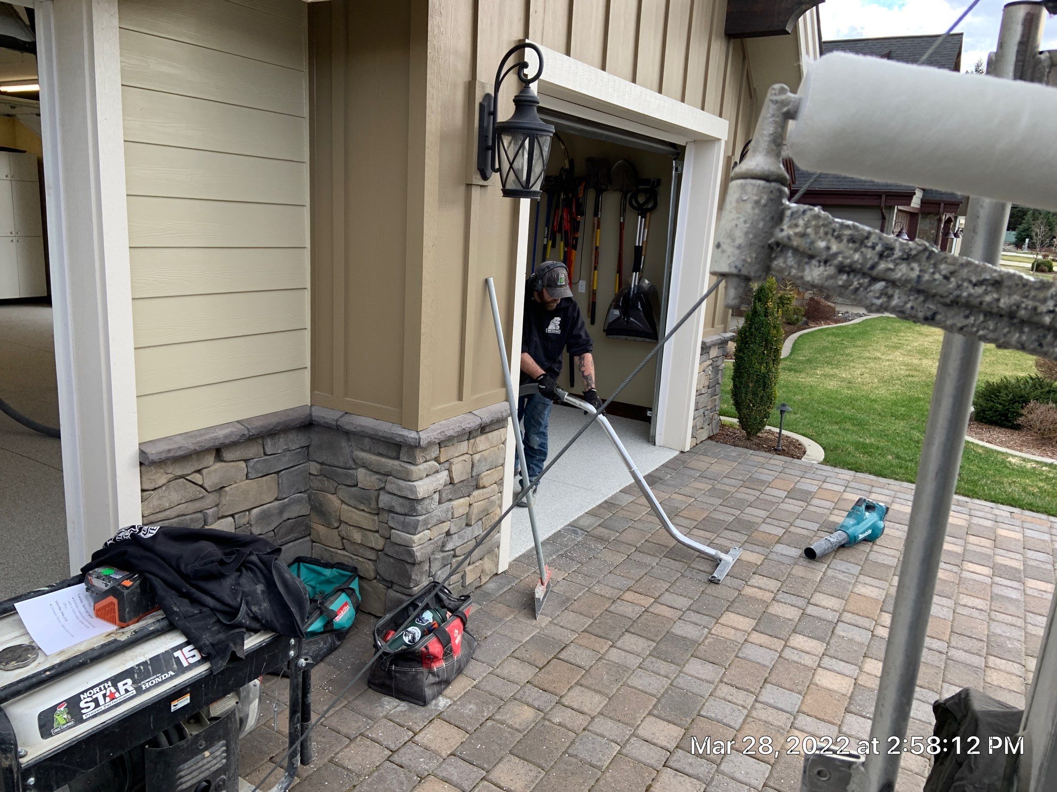 Garage Transformation using Mt Everest by Croc Coatings, LLC