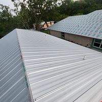24ga 5V Crimp Mill Finish  by Total Roofing System The Metal Roof Experts