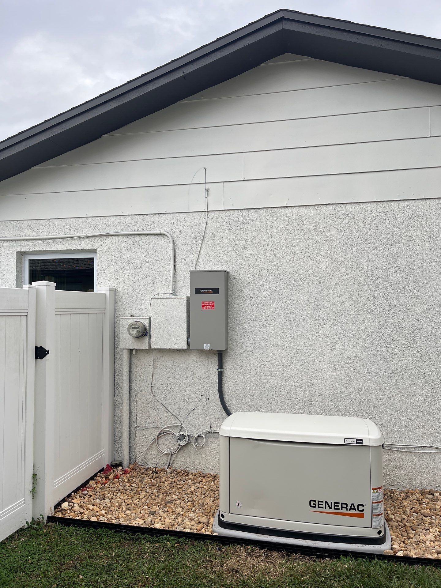 18kW Generac Whole Home Generator and 200A Automatic Transfer Switch by Smartron Electric