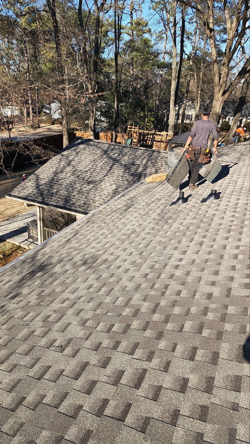 Atlanta GA Roof Replacement GAF Timberline HDZ Weathered Wood by Reset Roofing