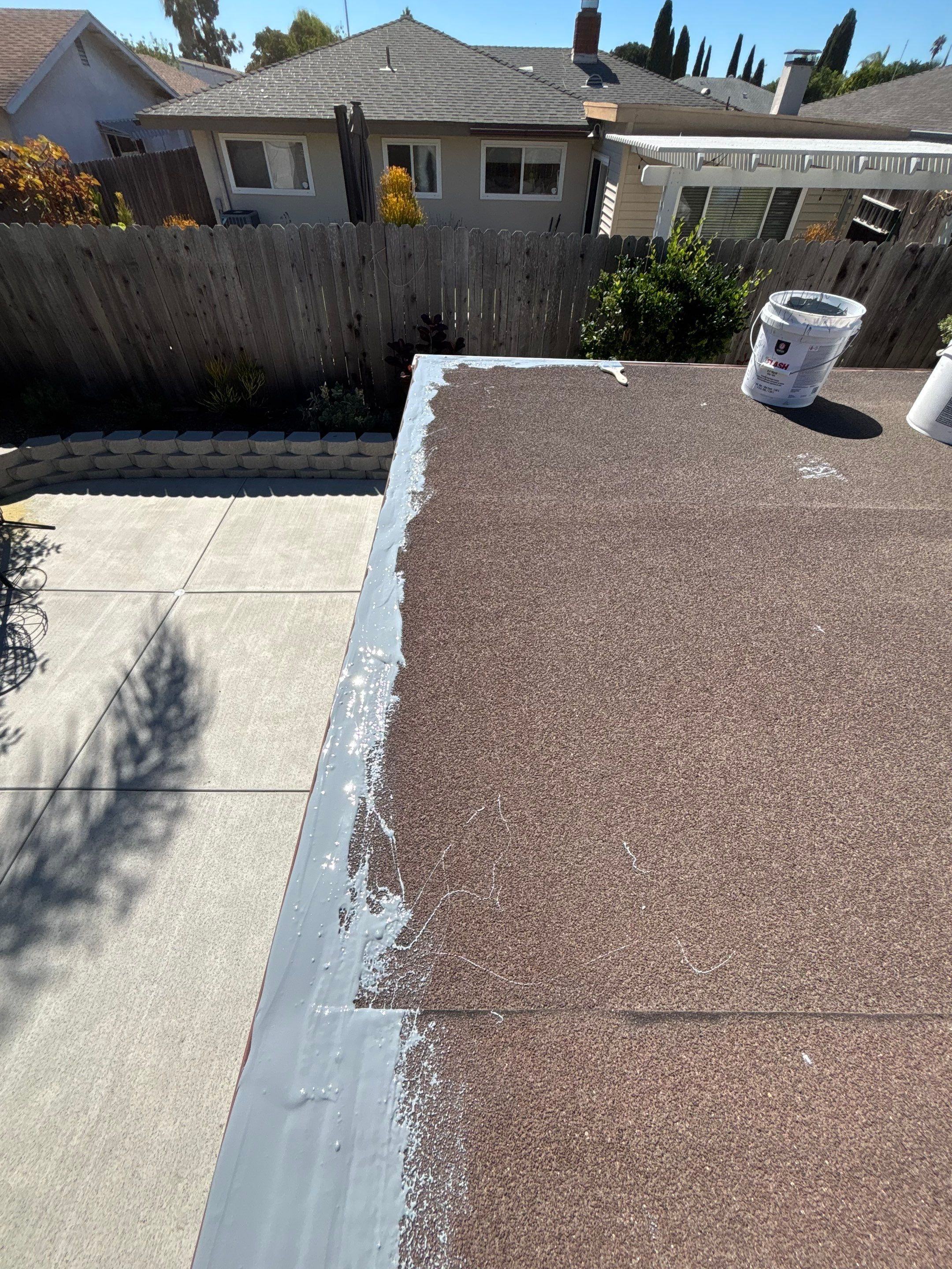San Diego (Clairemont) Sunroom Roof Silicone Restoration by Zenith Roofing Services