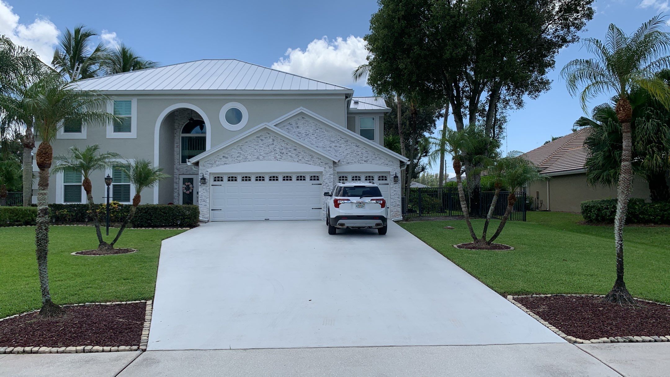 Residential Roofing Installation using 1" Nail strip metal roof by BLUES BROTHERS ROOFING