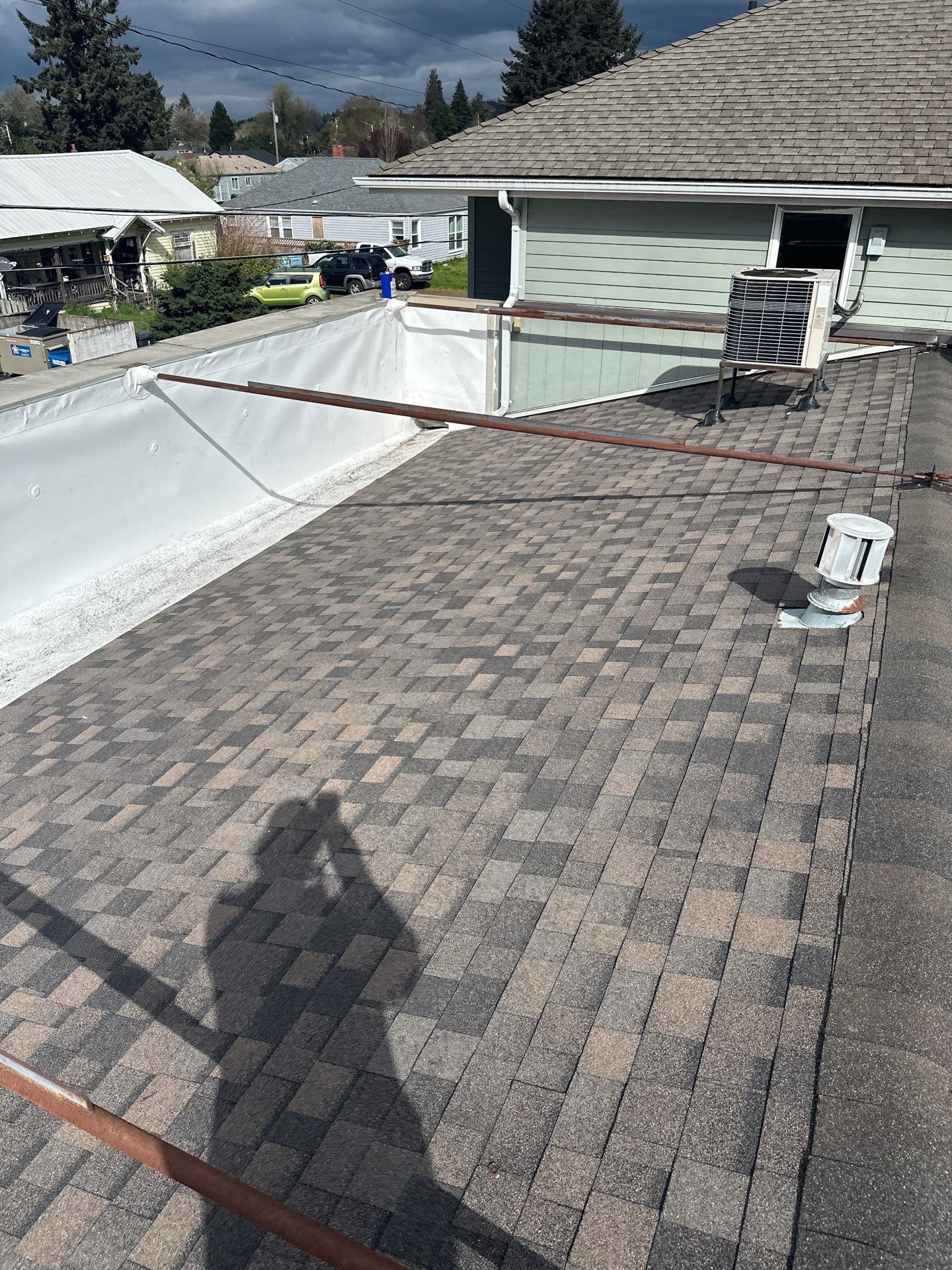 Commercial Roofing Installation using IKO Dynasty & GAF 60Mil TPO by Orezona Building & Roofing Company, Inc.