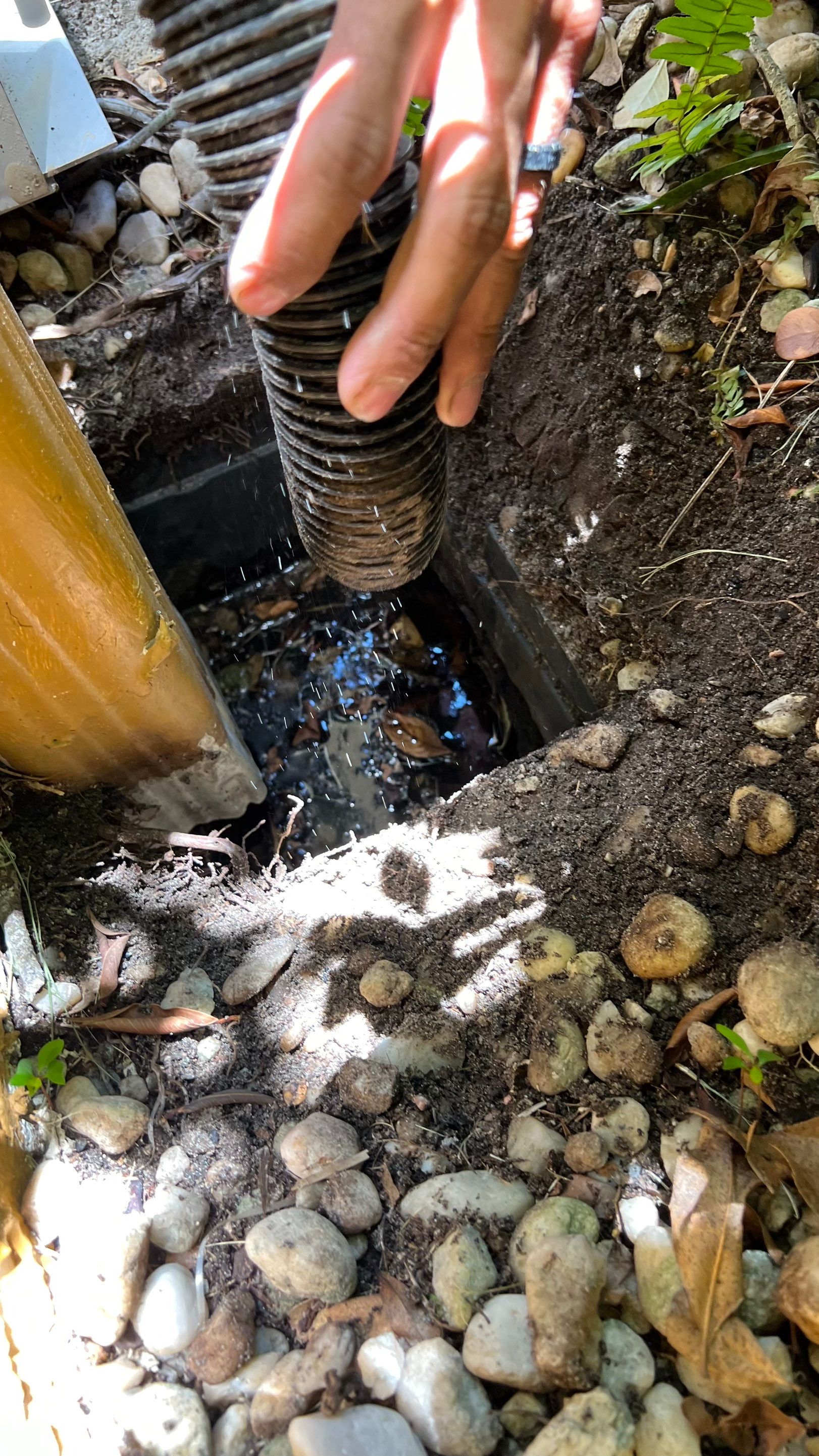 Residential Stormwater Gutter Drain System Maintenance by APS Power & Water