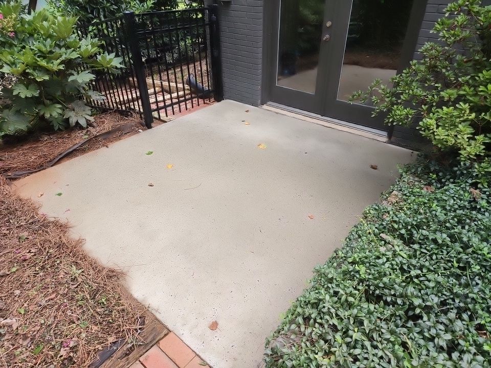 concrete Clean using cleaner by G&H Home Tech Pros LLC
