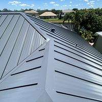 24ga 1.5" Mechanical Seam Charcoal Gray  by Total Roofing System The Metal Roof Experts
