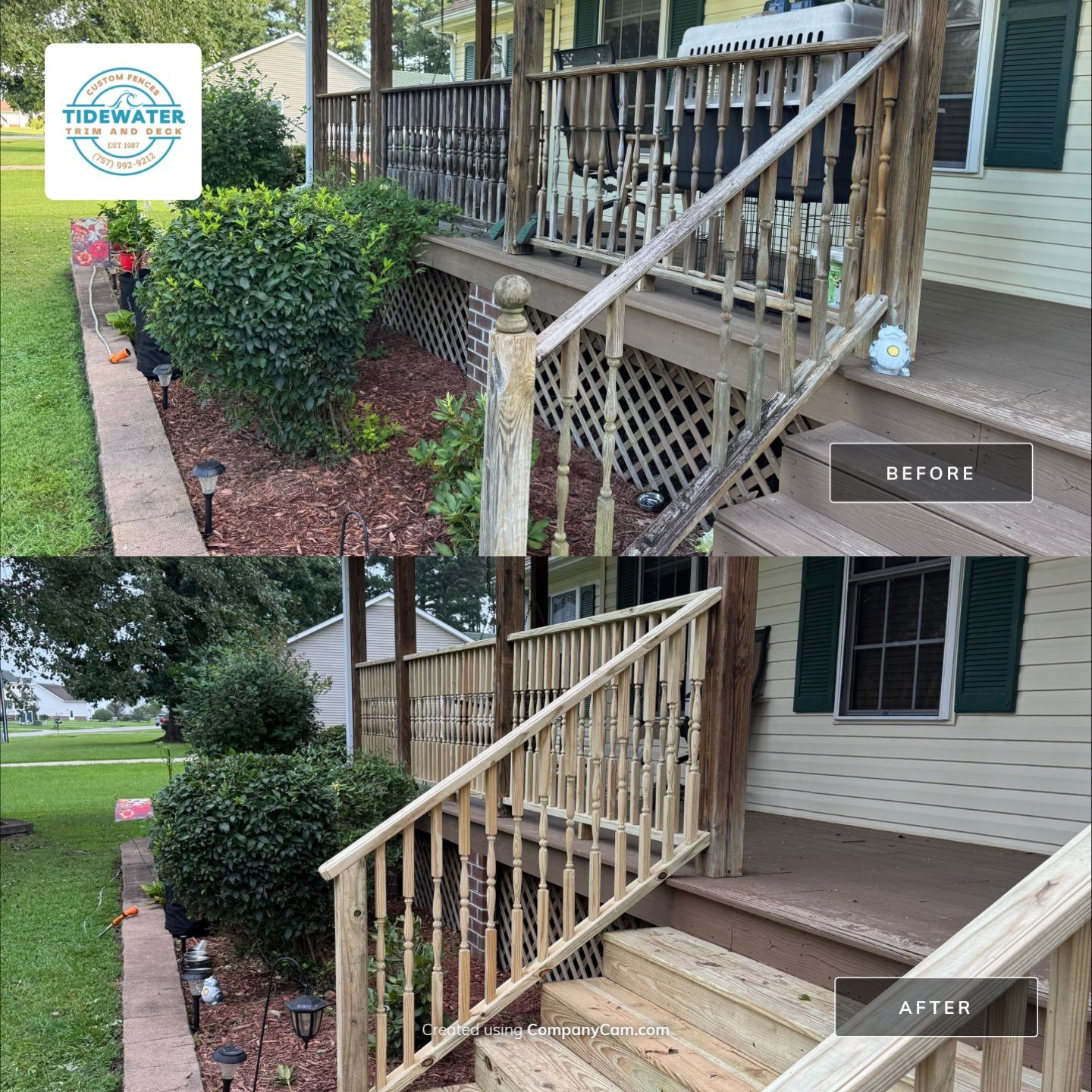 From Ordinary to Outdoor Oasis. by Tidewater Fence